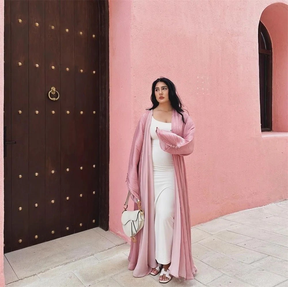 Harìr Abaya Rose - Premium Abaya’s from Sahara Soirée - Just €90! Shop now at Sahara Soirée