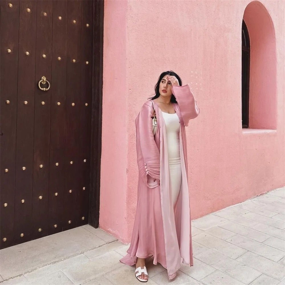 Harìr Abaya Rose - Premium Abaya’s from Sahara Soirée - Just €90! Shop now at Sahara Soirée